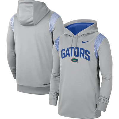 Men's Nike Gray Florida Gators 2022 Game Day Sideline Performance Pullover Hoodie