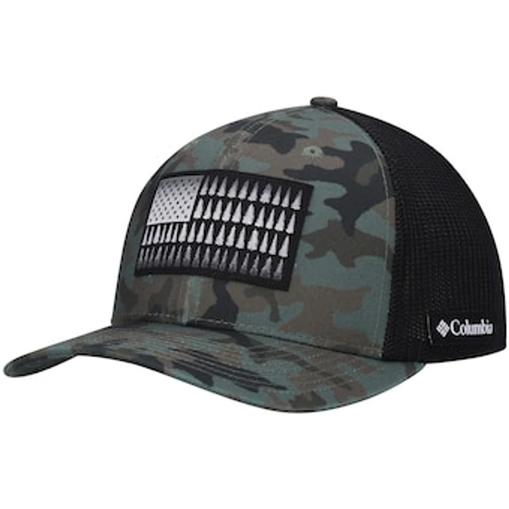 Men's Columbia Camo Tree Flag Flex Hat