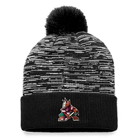 Men's Fanatics Black Arizona Coyotes Defender Cuffed Knit Hat with Pom