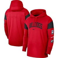 Men's Nike Red Georgia Bulldogs Jersey Performance Pullover Hoodie