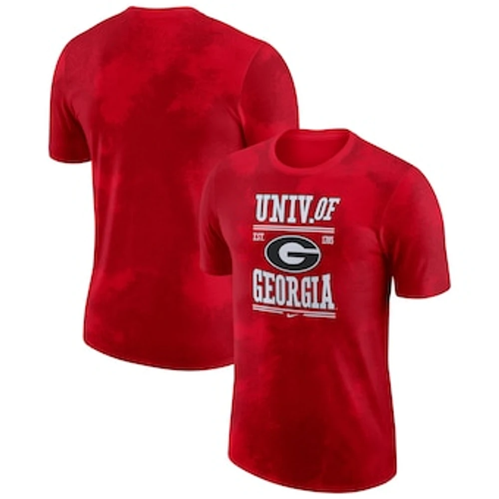 Men's Nike Red Georgia Bulldogs Team Stack T-Shirt