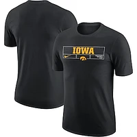 Men's Nike Black Iowa Hawkeyes Wordmark Stadium T-Shirt