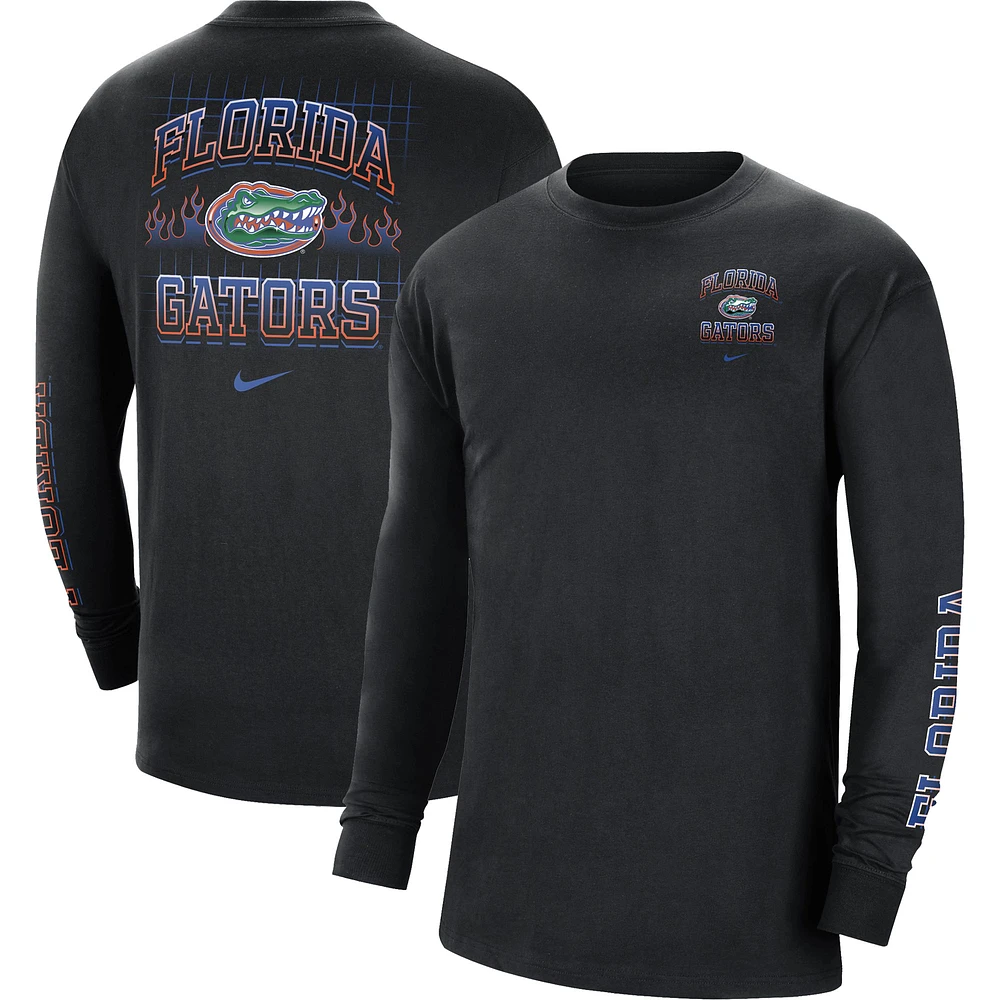 Men's Nike Black Florida Gators Tour Max 90 Long Sleeve T-Shirt