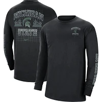 Men's Nike Black Michigan State Spartans Tour Max 90 Long Sleeve T-Shirt