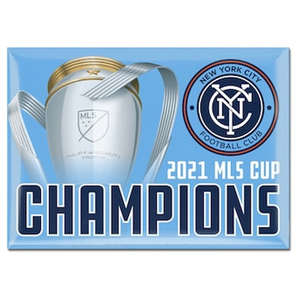 WinCraft New York City FC 2021 MLS Cup Champions 2.5'' x 3.5'' Metal Fridge Magnet