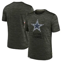 Men's Nike Olive Dallas Cowboys Salute to Service Velocity Team T-Shirt