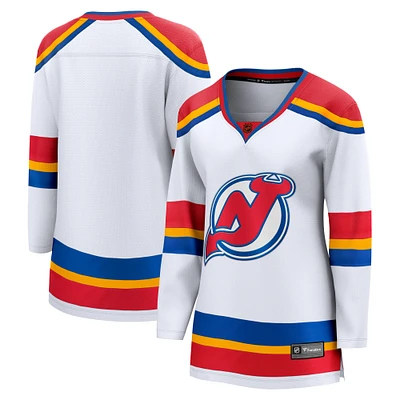 Women's Fanatics White New Jersey Devils Special Edition 2.0 Breakaway Blank Jersey