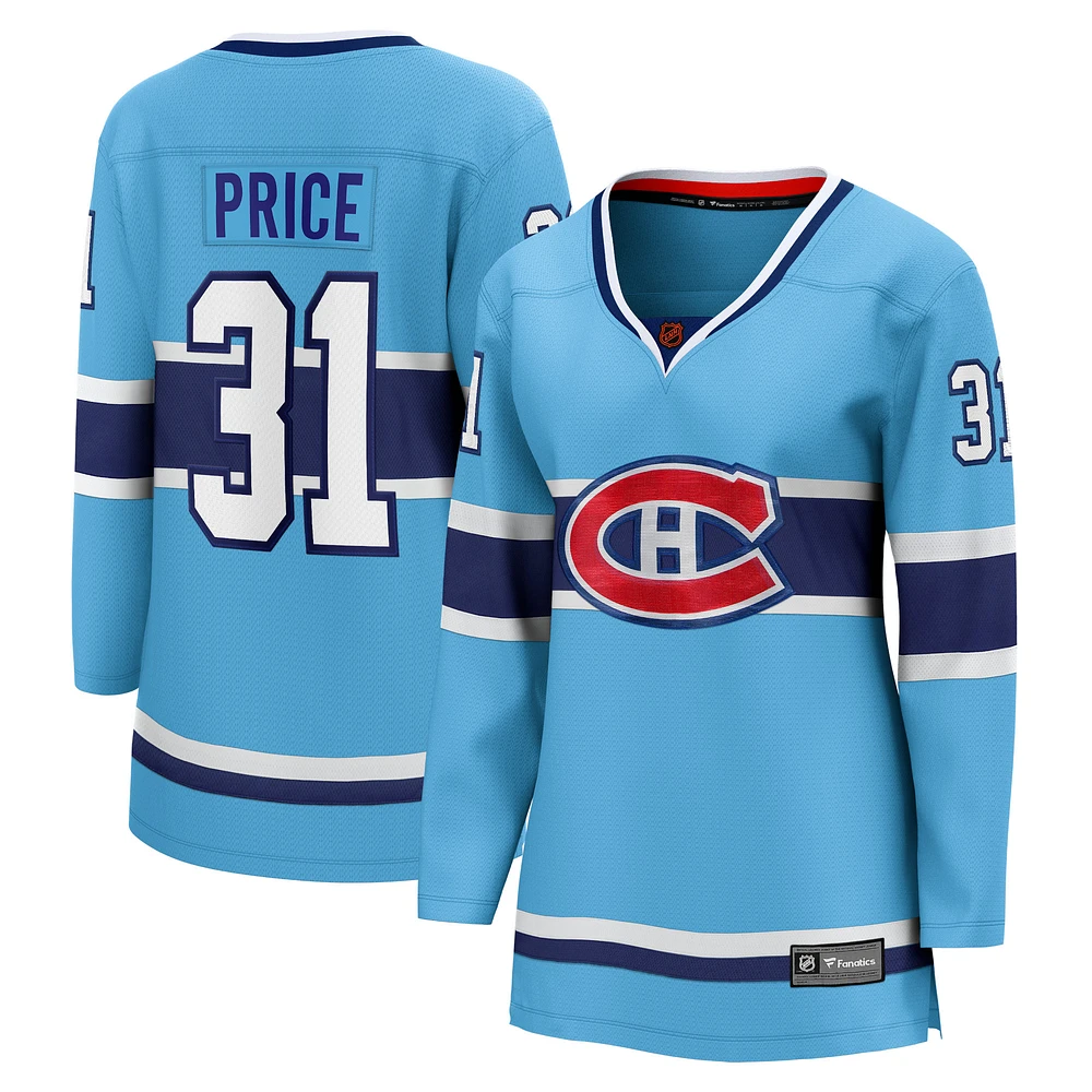 Women's Fanatics Carey Price Light Blue Montreal Canadiens