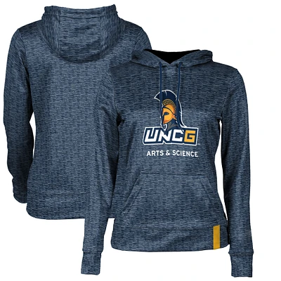 Women's Navy UNCG Spartans Arts & Science Pullover Hoodie