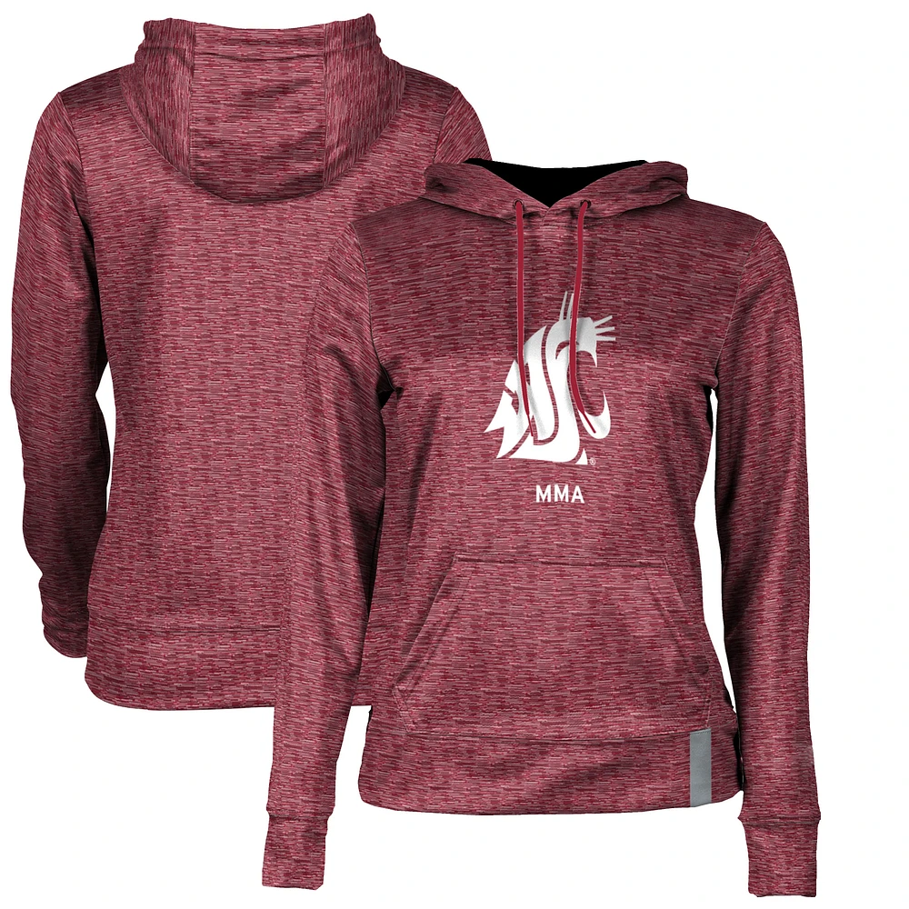 Women's Crimson Washington State Cougars MMA Pullover Hoodie