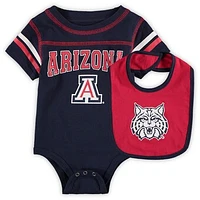 Newborn & Infant Colosseum Navy Arizona Wildcats Chocolate Bodysuit & Bib Set