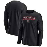 Men's Fanatics Black South Carolina Gamecocks Weekend Favorite Raglan Long Sleeve T-Shirt