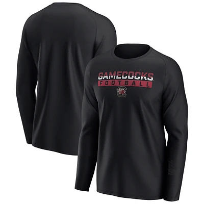 Men's Fanatics Black South Carolina Gamecocks Weekend Favorite Raglan Long Sleeve T-Shirt
