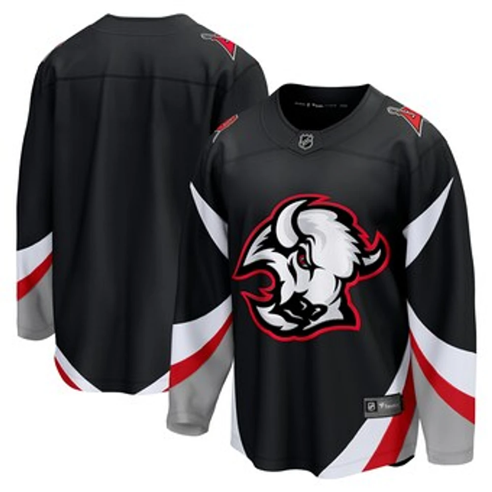 Men's Fanatics Black Buffalo Sabres Alternate Premier Breakaway Blank Jersey