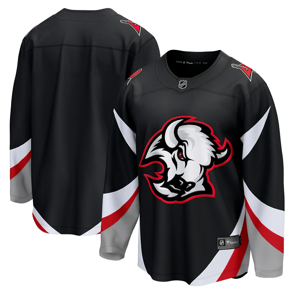 Men's Fanatics Black Buffalo Sabres Alternate Premier Breakaway Blank Jersey