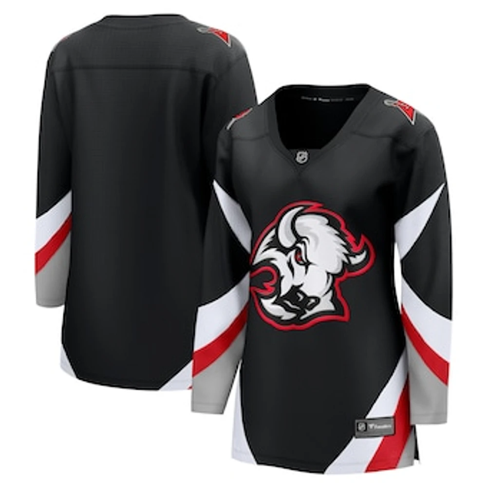 Women's Fanatics Black Buffalo Sabres Alternate Premier Breakaway Blank Jersey