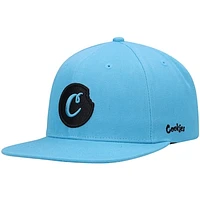 Men's Cookies Blue C-Bite Solid Snapback Hat