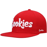 Men's Cookies Red Original Mint Solid Snapback Hat