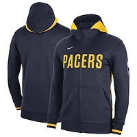 Men's Nike Navy Indiana Pacers Authentic Showtime Performance Full-Zip Hoodie