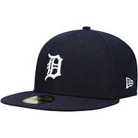 Men's New Era Navy Detroit Tigers Authentic Collection On-Field Home 59FIFTY Fitted Hat