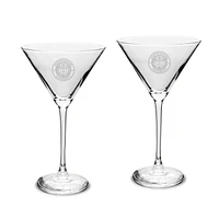 Northeastern Huskies Two-Piece Traditional 10oz. Martini Glass Set