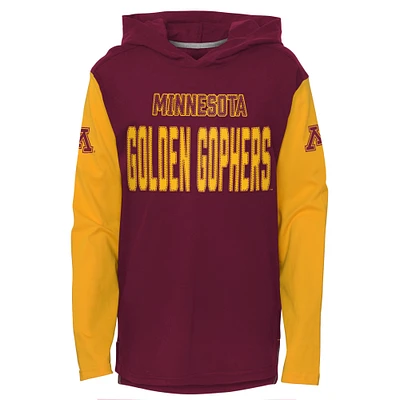 Youth Maroon Minnesota Golden Gophers Heritage Hoodie Long Sleeve T-Shirt