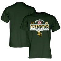 Men's Blue 84 Green Baylor Bears 2021 Big 12 Football Conference Champions Locker Room T-Shirt