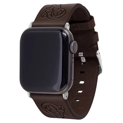 Brown Los Angeles Rams Leather Apple Watch Band