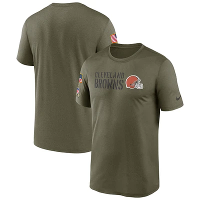 Men's Nike Olive Cleveland Browns Salute to Service Legend Team T-Shirt