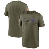 Men's Nike Olive New York Giants Salute to Service Legend Team T-Shirt