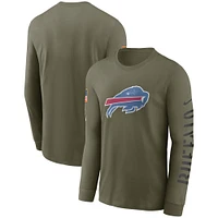 Men's Nike Olive Buffalo Bills Salute To Service Long Sleeve T-Shirt