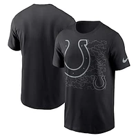 Men's Nike Black Indianapolis Colts RFLCTV T-Shirt