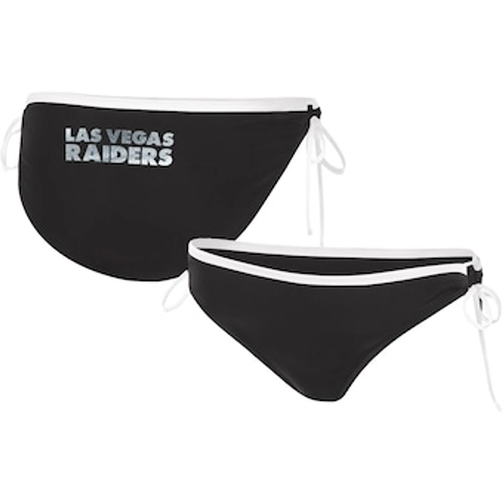 Women's G-III 4Her by Carl Banks Black Las Vegas Raiders Perfect Match Bikini Bottom