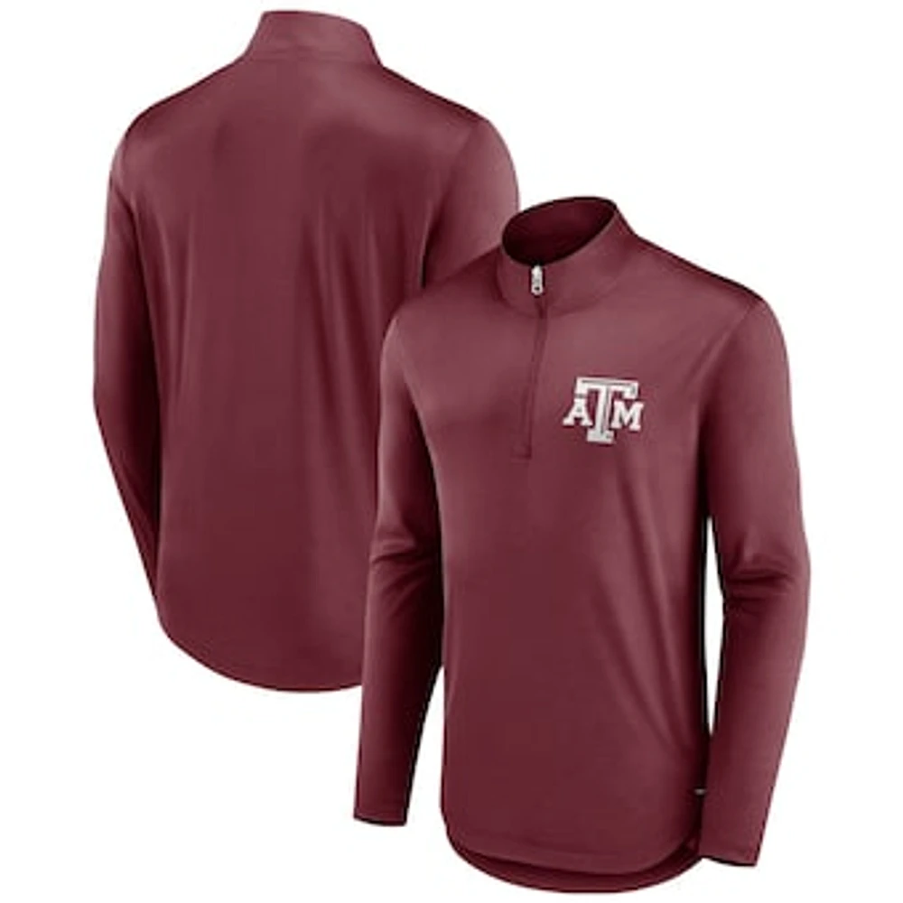 Men's Fanatics Maroon Texas A&M Aggies Tough Minded Quarter-Zip Top