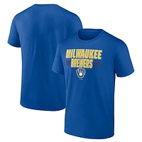 Men's Fanatics Royal Milwaukee Brewers Close Victory T-Shirt