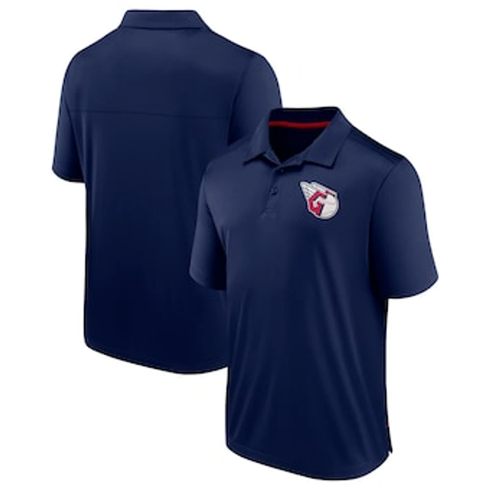 Men's Fanatics Navy Cleveland Guardians Hands Down Polo