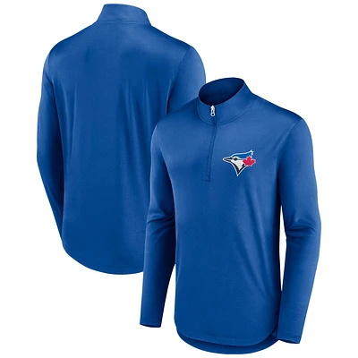 Men's Fanatics Royal Toronto Blue Jays Tough Minded Lightweight Quarter-Zip Pullover