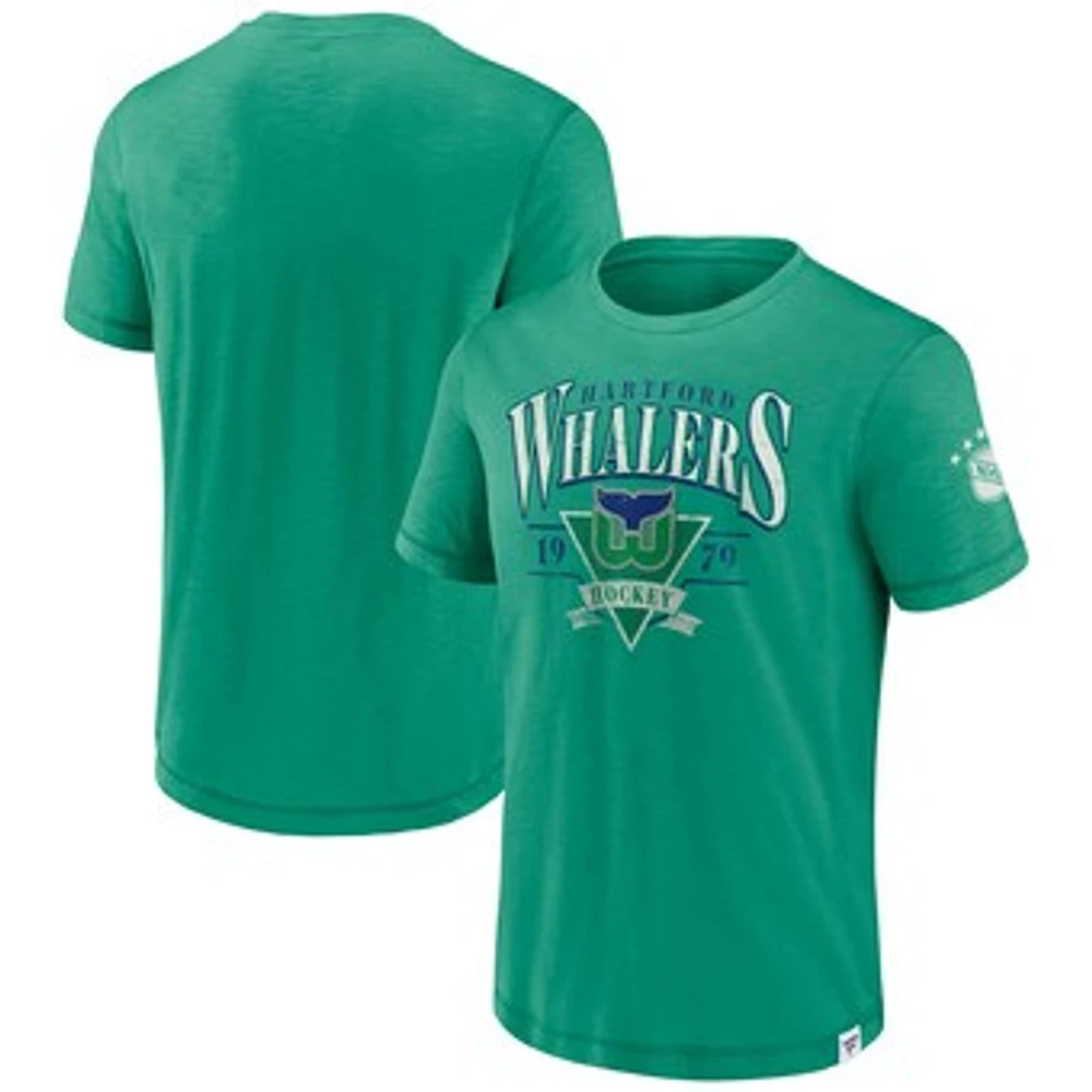 Men's Fanatics Green Hartford Whalers Elusive Slub T-Shirt