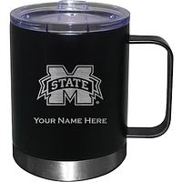 Black Mississippi State Bulldogs 12oz. Personalized Stainless Steel Lowball with Handle