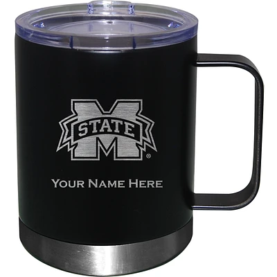 Black Mississippi State Bulldogs 12oz. Personalized Stainless Steel Lowball with Handle