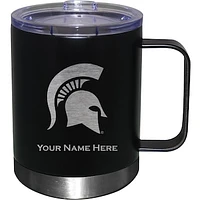 Black Michigan State Spartans 12oz. Personalized Stainless Steel Lowball with Handle