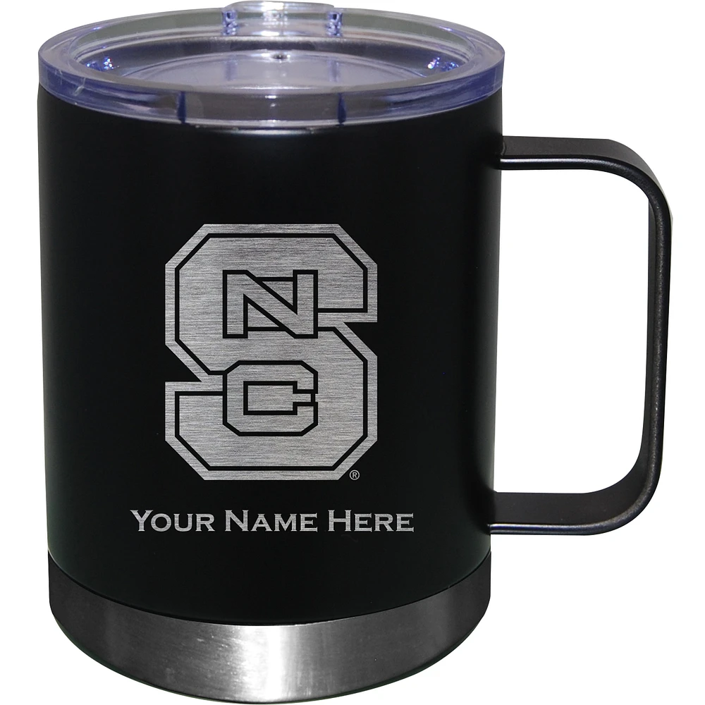 NC State Wolfpack 12oz. Personalized Stainless Steel Lowball with Handle
