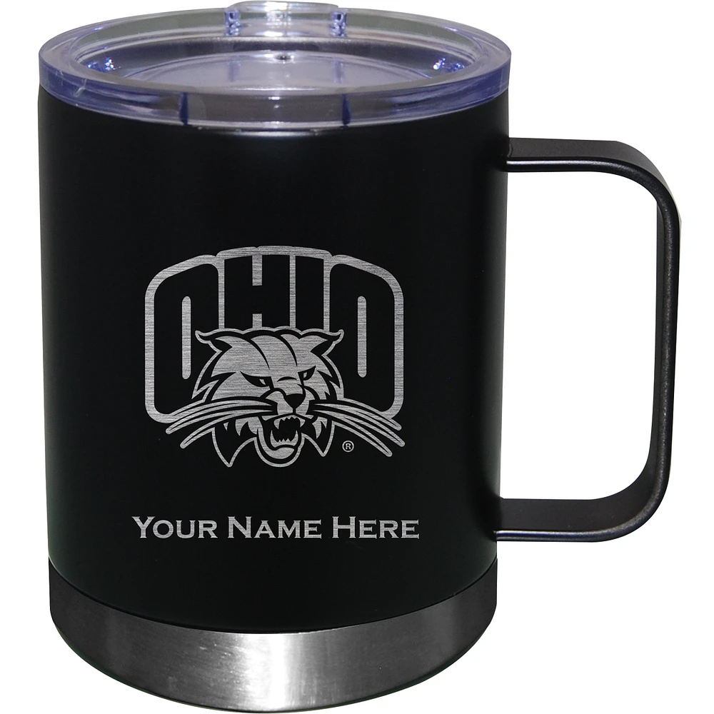Ohio Bobcats 12oz. Personalized Stainless Steel Lowball with Handle