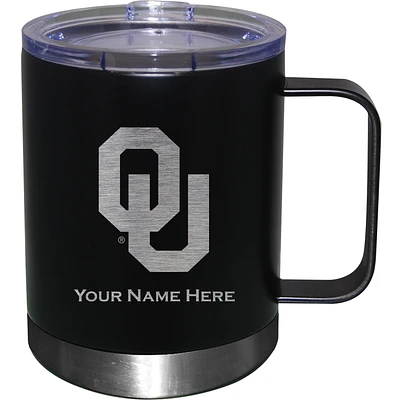 Oklahoma Sooners 12oz. Personalized Stainless Steel Lowball with Handle