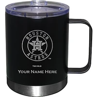 Black Houston Astros 12oz. Personalized Stainless Steel Lowball with Handle