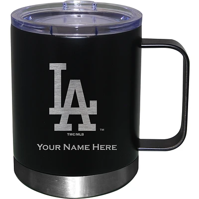 Black Los Angeles Dodgers 12oz. Personalized Stainless Steel Lowball with Handle