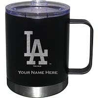 Black Los Angeles Dodgers 12oz. Personalized Stainless Steel Lowball with Handle
