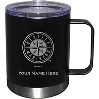 Black Seattle Mariners 12oz. Personalized Stainless Steel Lowball with Handle