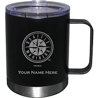 Black Seattle Mariners 12oz. Personalized Stainless Steel Lowball with Handle