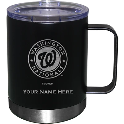 Black Washington Nationals 12oz. Personalized Stainless Steel Lowball with Handle